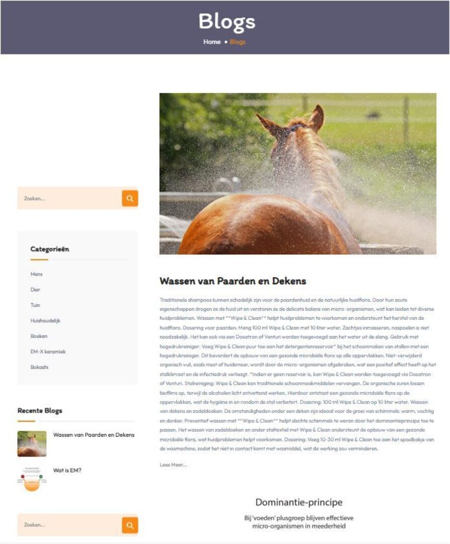 Webshop voor EM-store.eu