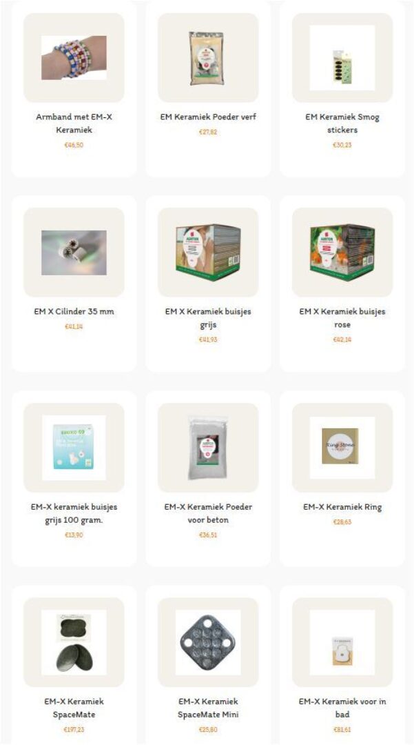 Webshop voor EM-store.eu