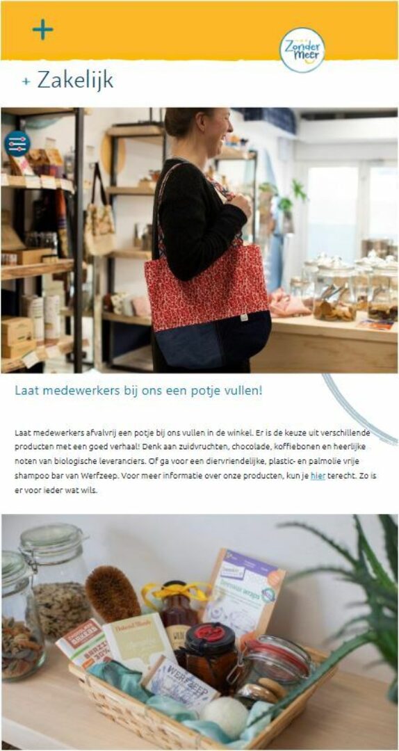 Een winkel zonder verpakkingen