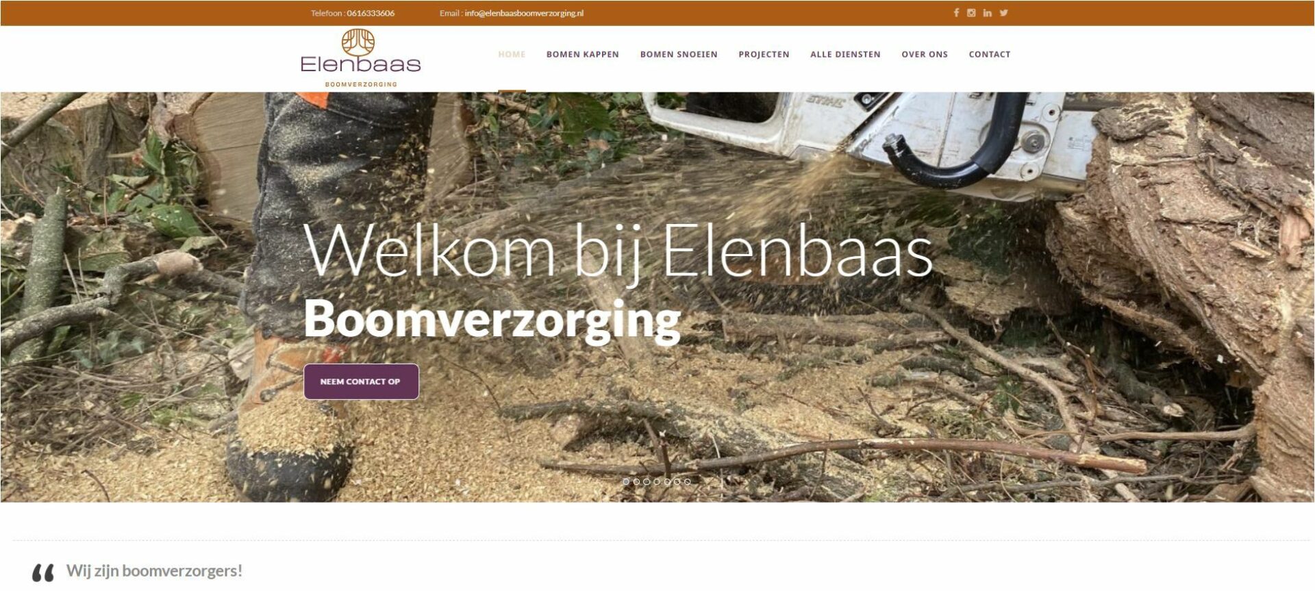 Boomklimmen voor je werk