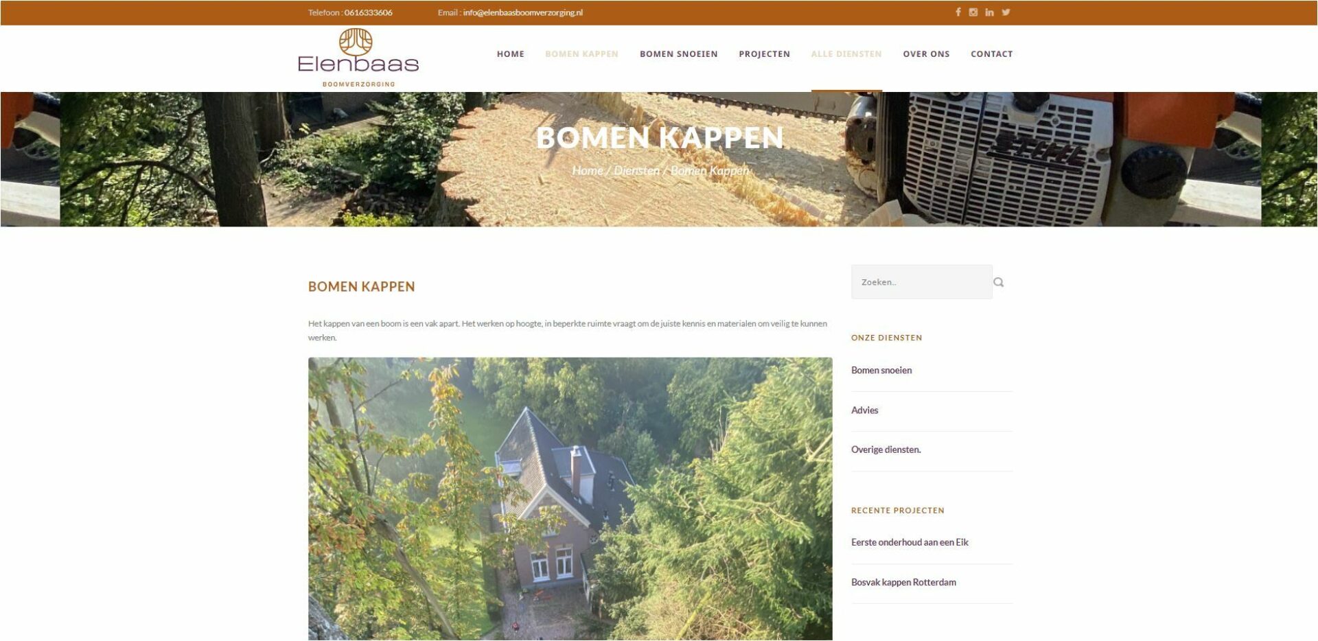 Boomklimmen voor je werk