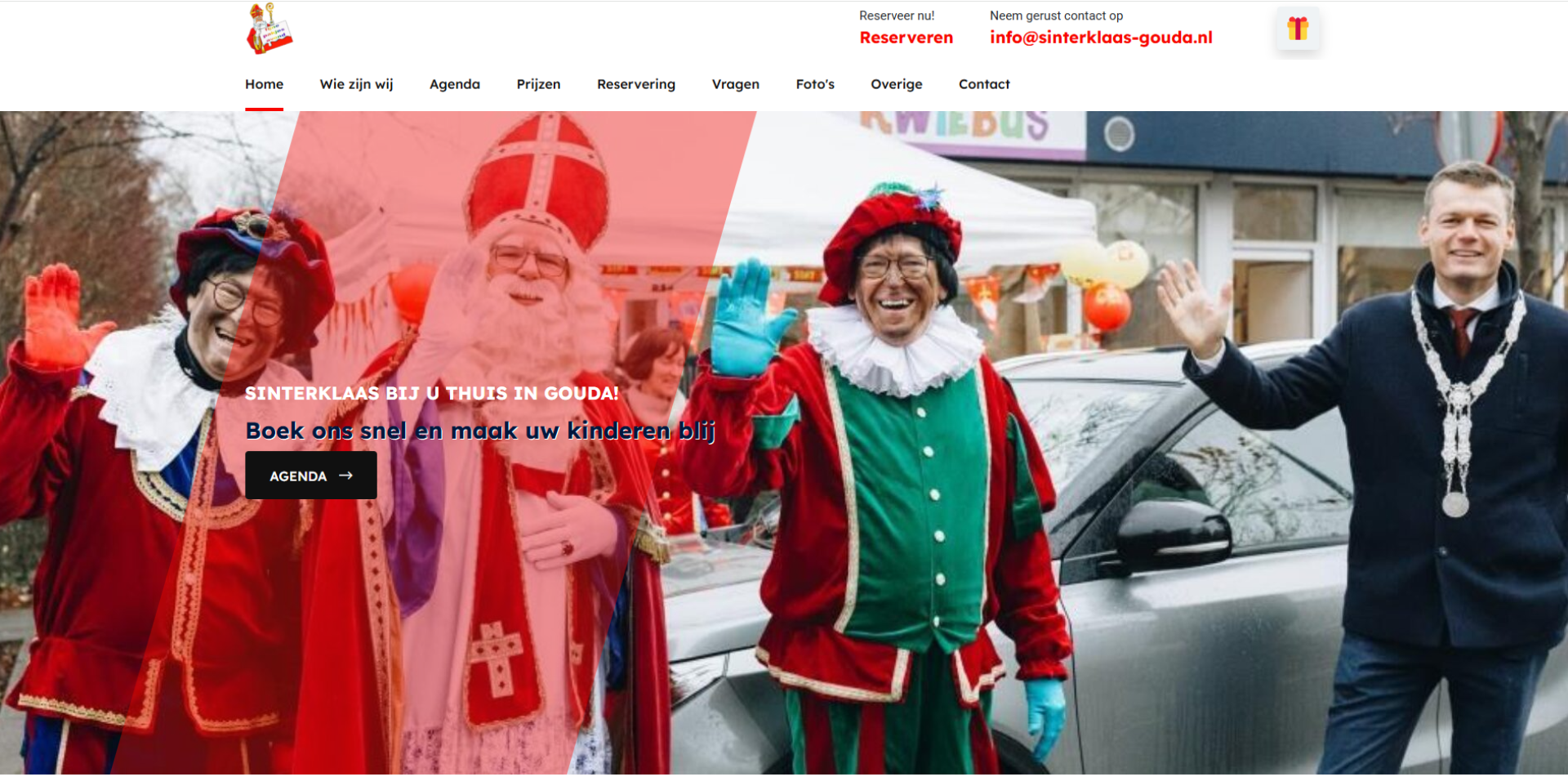 Website voor Sinterklaas Gouda