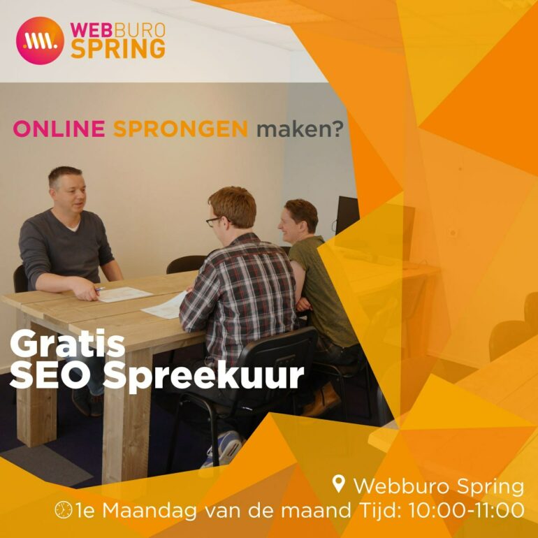 Gratis SEO spreekuur bij Webburo Spring