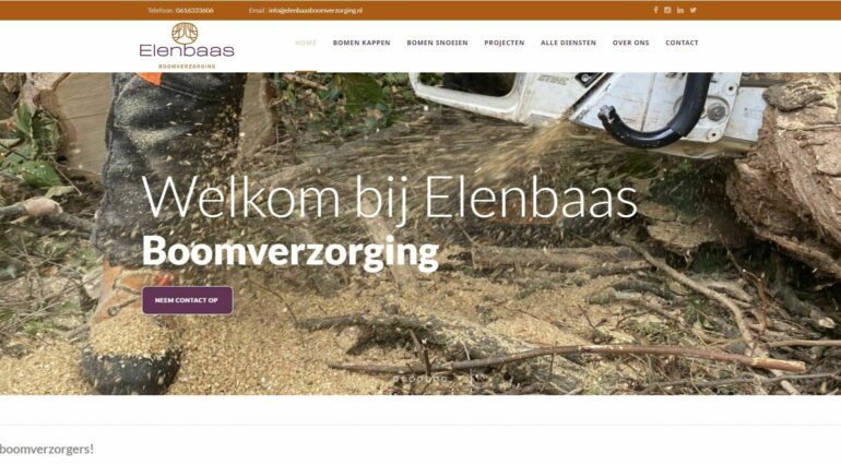 Elenbaas Boomverzorging portfolio webburo spring horizontaal 1