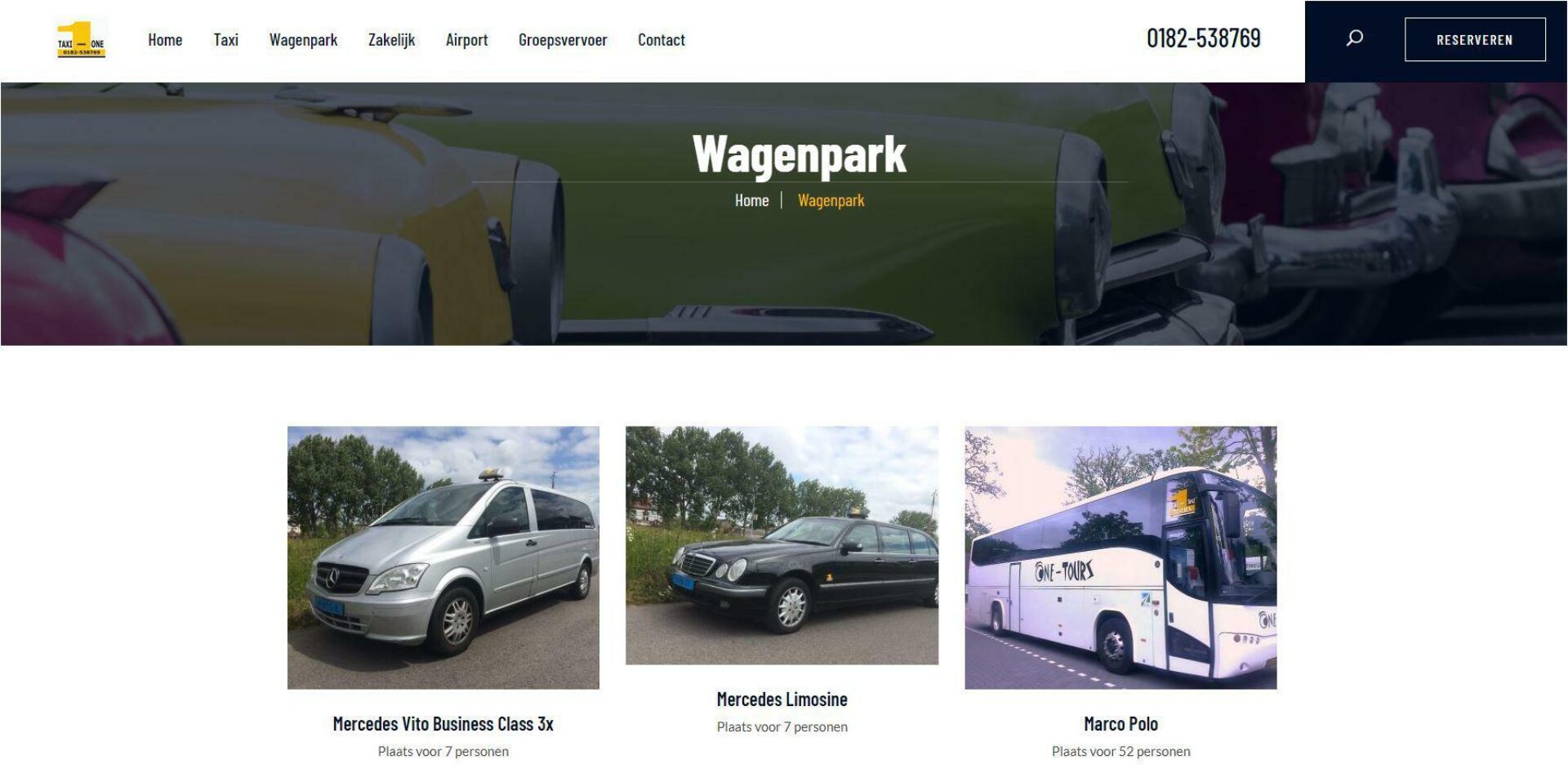 Website met prijsberekening