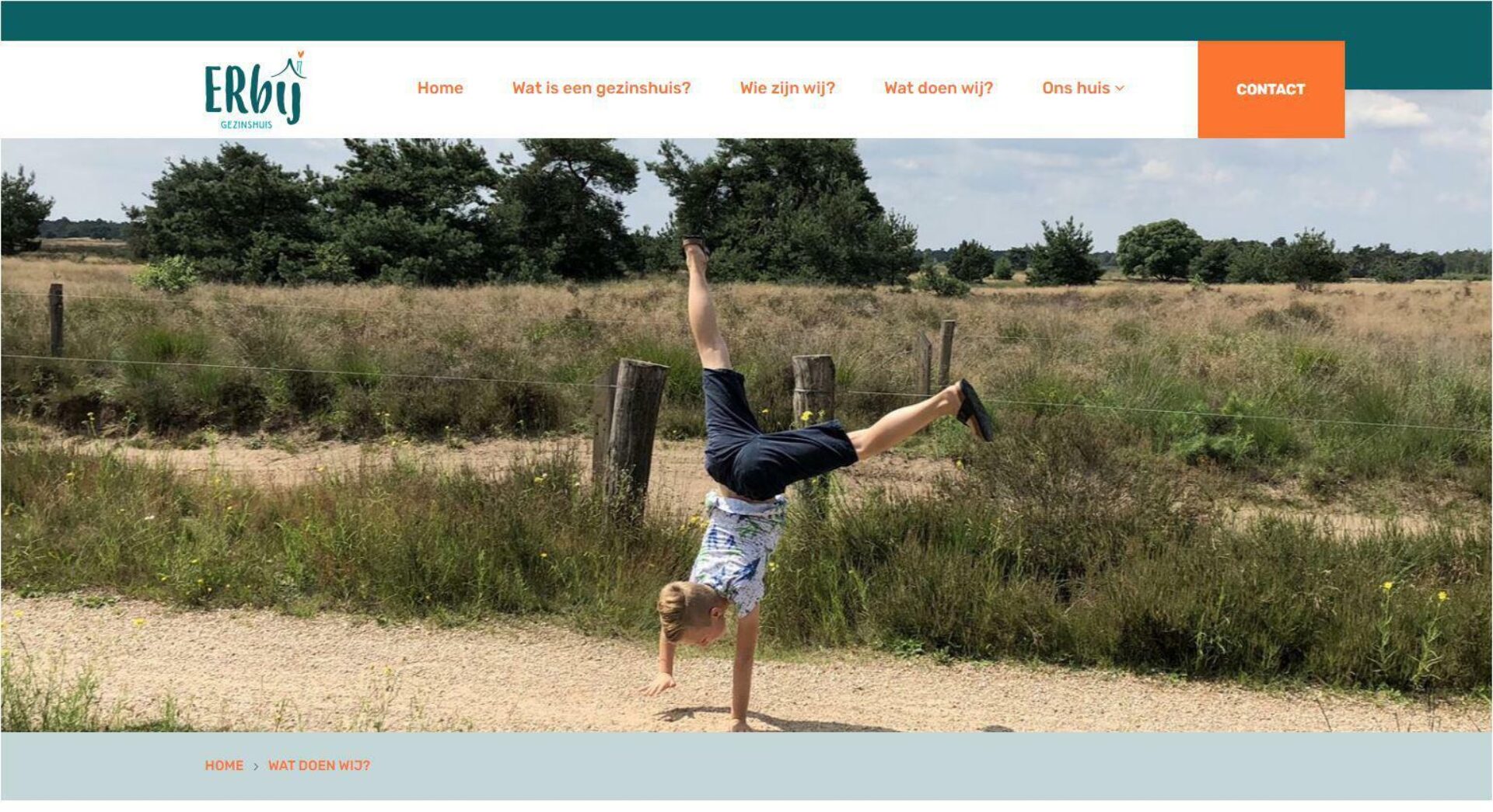 Website voor Gezinshuis ERbij