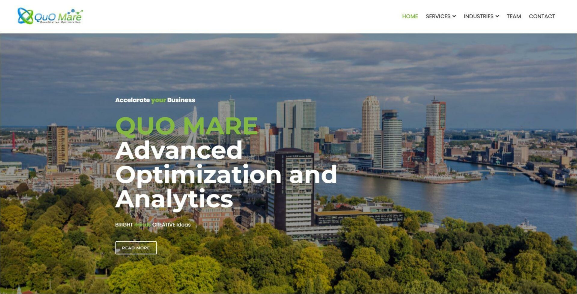 Bedrijfswebsite voor Quomare