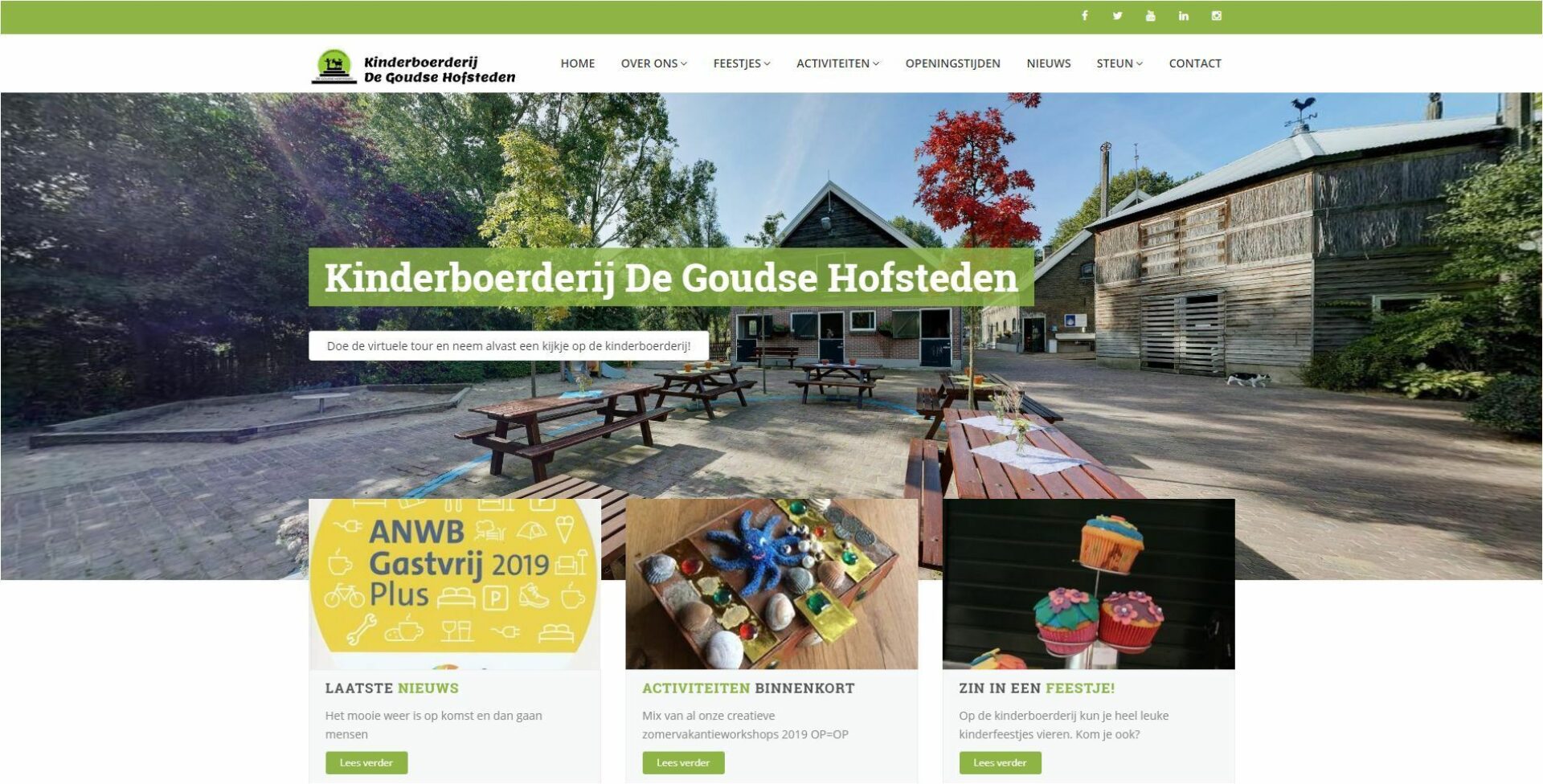 Website voor Kinderboerderij Gouda