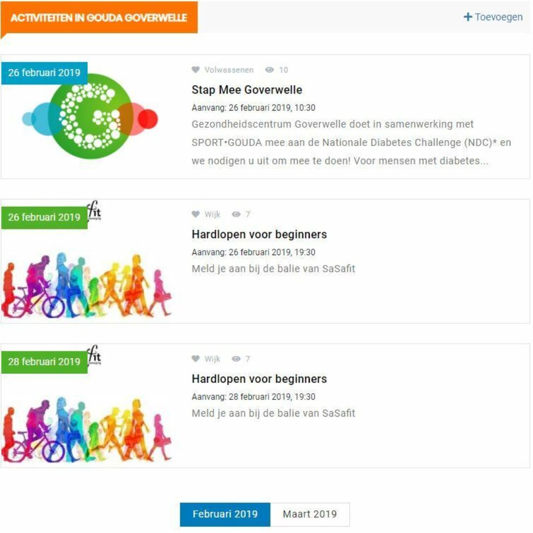 Wijkwebsite voor Gouda Goverwelle