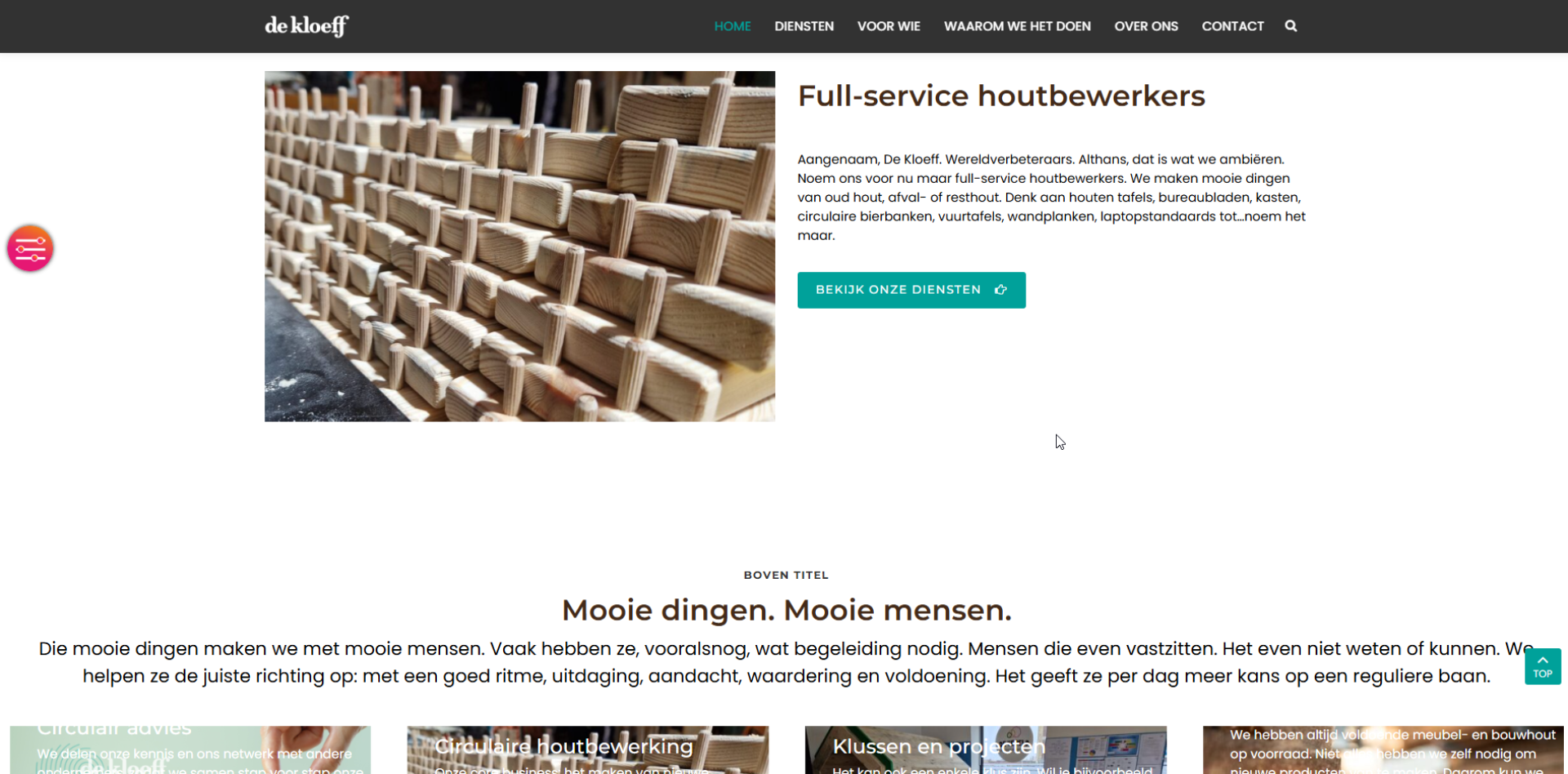 Van hout, voor jou - De Kloeff