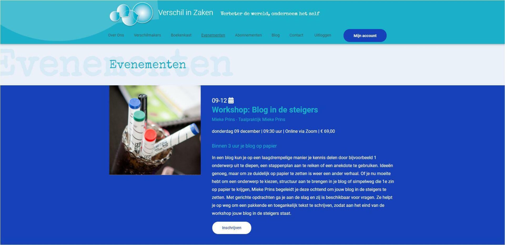 Online vindbaar platform