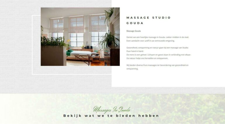 Studio puur massage gouda portfolio webburo spring horizontaal 2