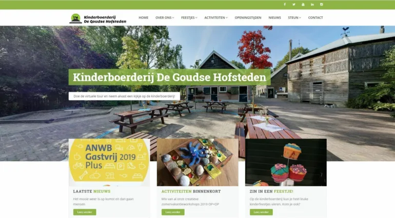 Kinderboerderij gouda portfolio webburo spring horizontaal1